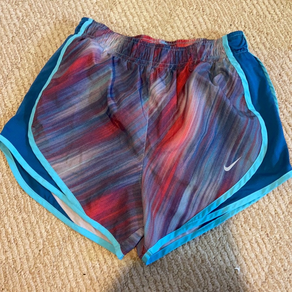 Multi colored women’s Nike dri-fit shorts!